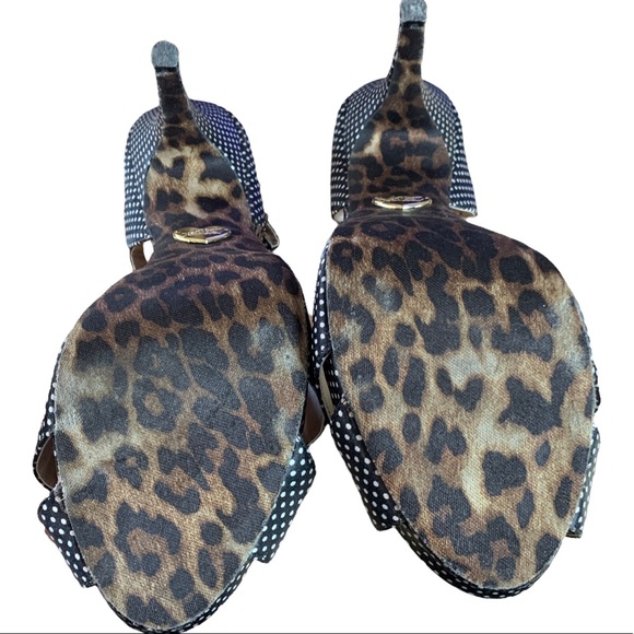 Betsey Johnson Canddee Polka Dot Peep-Toe Heels - Picture 6 of 12